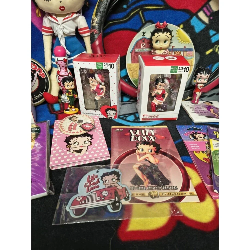 Large Vintage Lot Of Betty Boop Collectibles And Memorabilia Retro Many Items